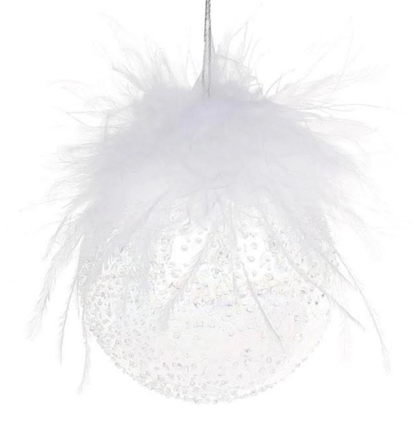 Набор шариков стеклянных 8 см 6 шт. (12629)