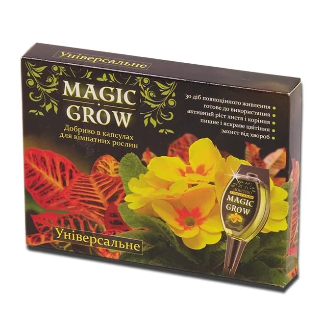 Удобрение универсальное Flora Magic Grow в капсулах 5 шт по 25 мл (1777) Удобрение универсальное Flora Magic Grow в капсулах 5 шт по 25 мл (1777)