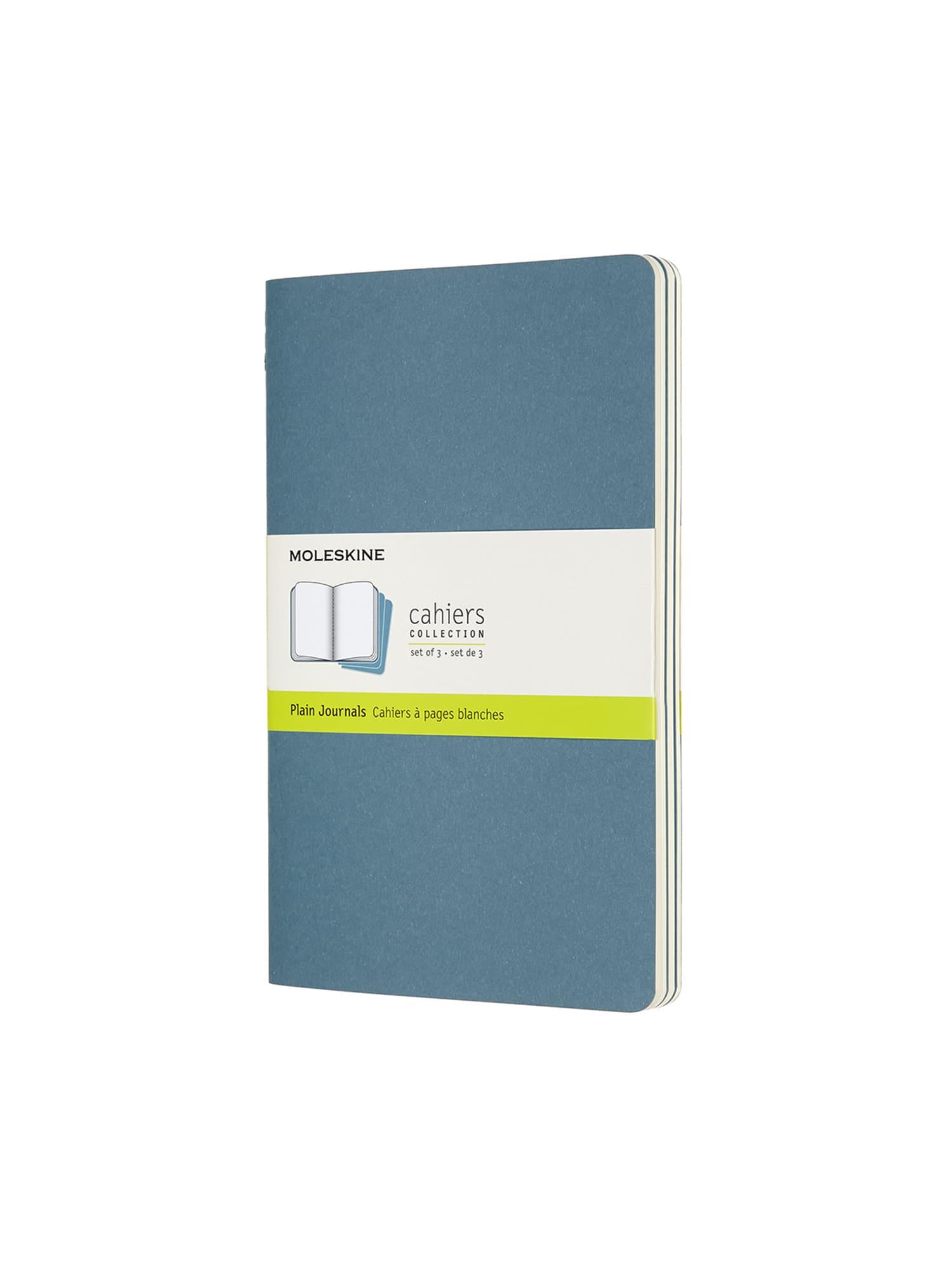 Блокнот Moleskine Cahier средний нелинированный Яркий голубой (CH018B44)
