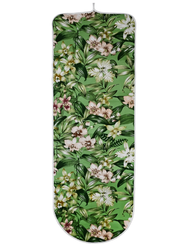 Чехол для гладильной доски Stenson R84948 с рисунком Цветов 140х50 см Зеленый (43fa55b0)