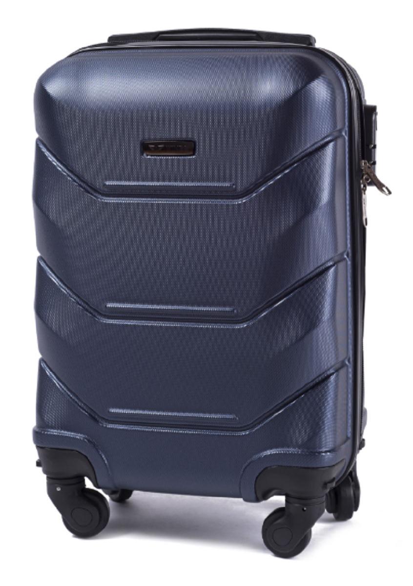 Чемодан пластиковый WINGS 147 микро Темно-синий (Wp00187) - фото 1 Чемодан пластиковый WINGS 147 микро Темно-синий (Wp00187) - фото 1