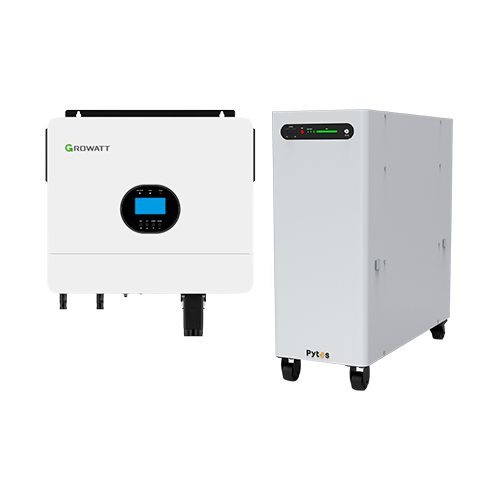 Комплект автономного енергозабезпечення Growatt SPF 6000 ES Plus 6kW та Pytes V15 14,34kWh White (31330811)