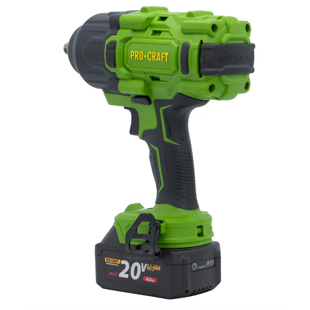 Гайковерт акумуляторний безщітковий ProCraft PWA80 з 1 акумулятором Li-ion та зарядним пристроєм - фото 4 Гайковерт акумуляторний безщітковий ProCraft PWA80 з 1 акумулятором Li-ion та зарядним пристроєм - фото 4