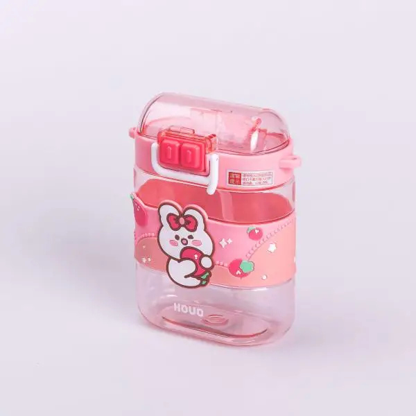 Пляшка для води дитяча Sweet з ремінцем 560 мл Рожевий (HP-14-36P) - фото 5 Пляшка для води дитяча Sweet з ремінцем 560 мл Рожевий (HP-14-36P) - фото 5