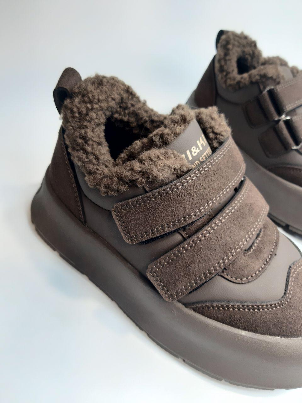 Ботинки зимние Bi&Ki для девочки р. 33 21 см Коричневый (01425 В) - фото 3