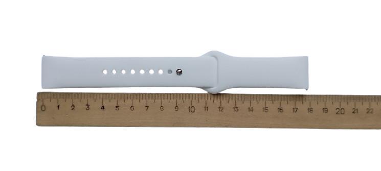 Ремешок для часов силиконовый 20х175 мм White (3203) - фото 3 Ремешок для часов силиконовый 20х175 мм White (3203) - фото 3