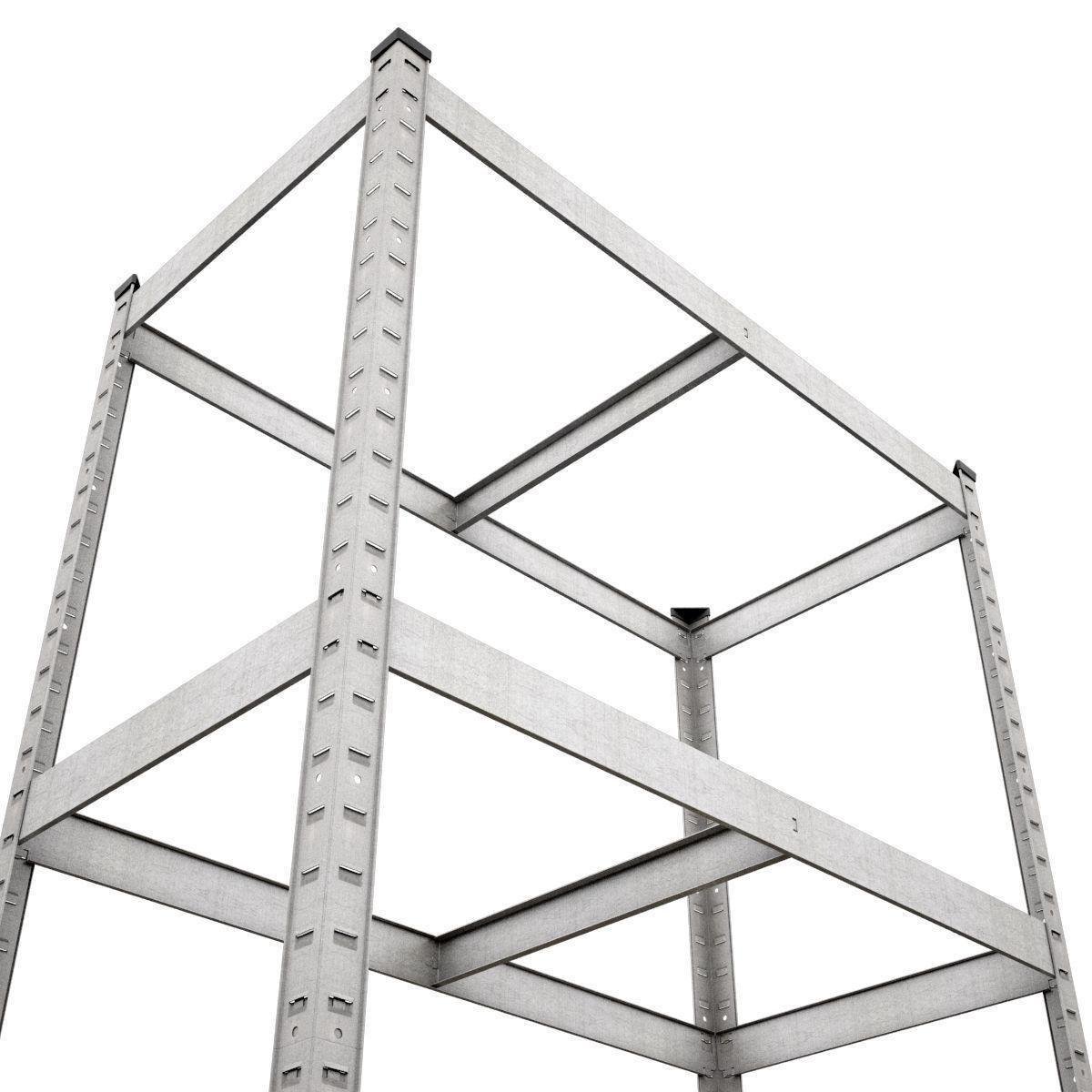 Стелаж Меткас Бюджет ОС 150 кг/полицю 4 полиці сталь оцинкований металевий 1600x900x400 мм (2511852292) - фото 5