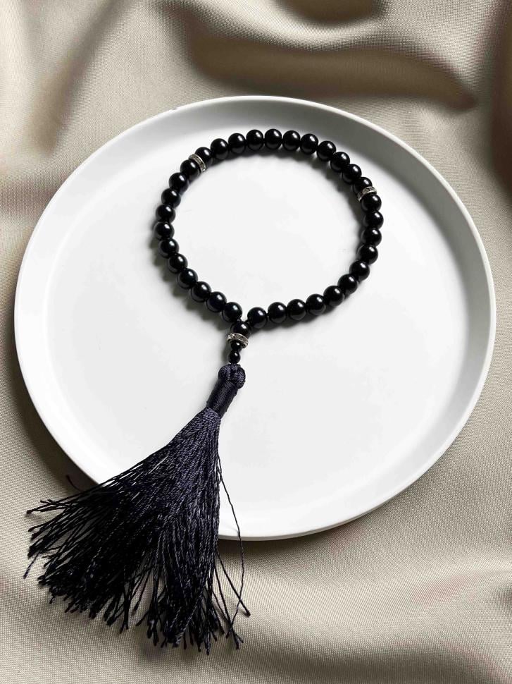 Чотки з чорного агату (4936) Чотки з чорного агату (4936)