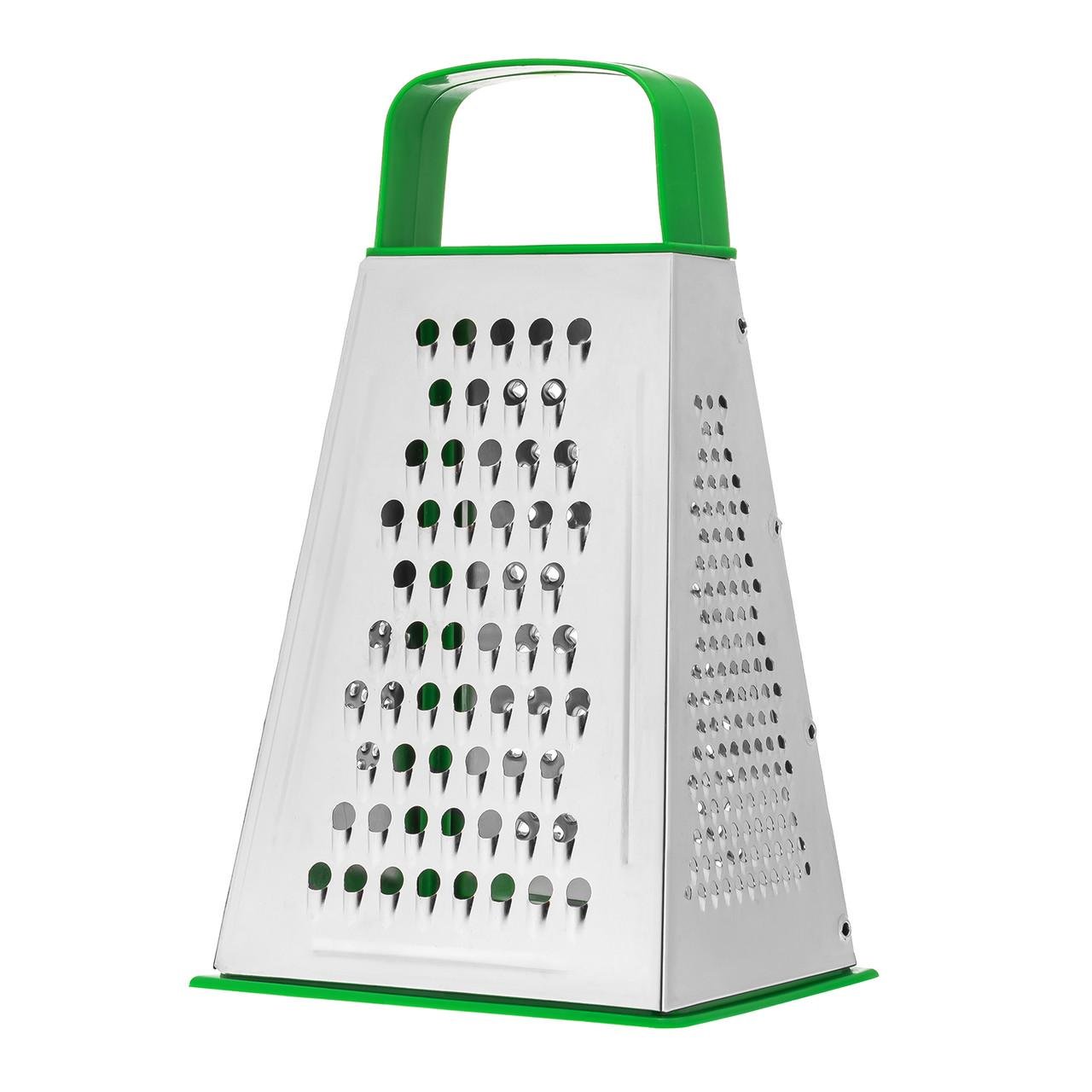 Терка конусная 21,5 см для овощей и фруктов 4-сторонняя из нержавеющей стали с пластиковой ручкой (1719154621) - фото 5 Терка конусная 21,5 см для овощей и фруктов 4-сторонняя из нержавеющей стали с пластиковой ручкой (1719154621) - фото 5