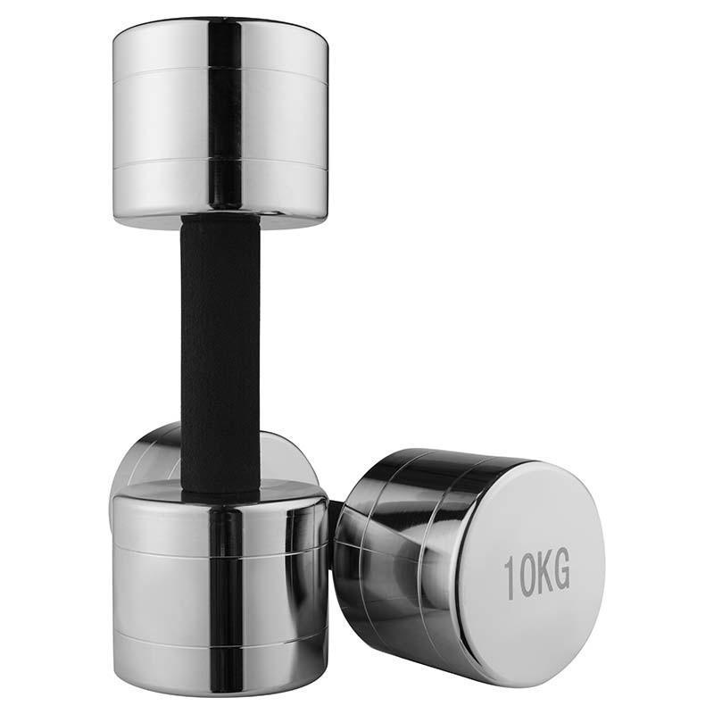 Гантель 10 кг 1 шт. Хром (80034C-10) - фото 2 Гантель 10 кг 1 шт. Хром (80034C-10) - фото 2