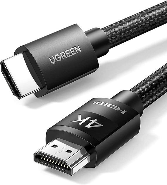 Кабель UGREEN HD119 4K HDMI Cable Male to Male Braided 1 м Black (30999)