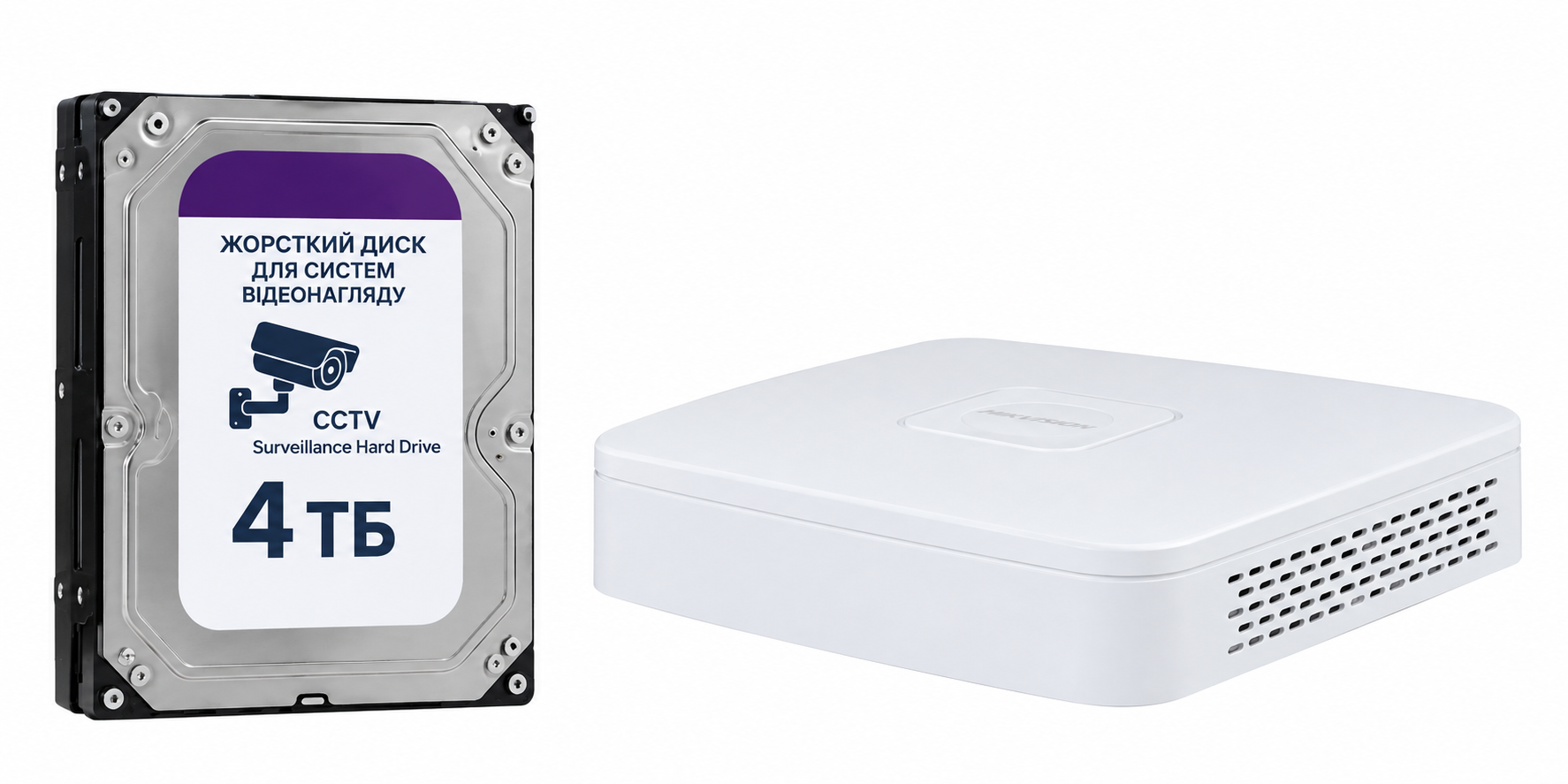 Відеореєстратор з HDD 4Тб Dahua DHI-NVR2104-I2 1U 1HDD WizSense 4-канальний