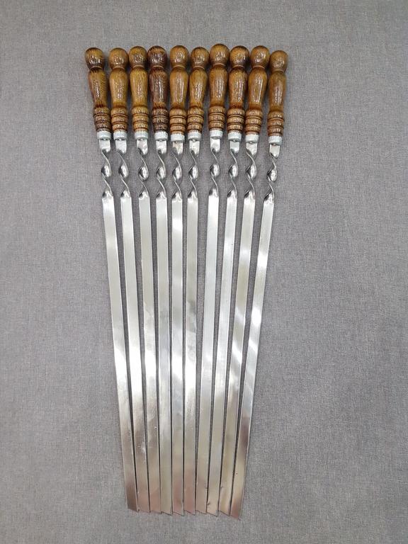 Набор шампуров для люля-кебаб Topaz 750х3х18 мм 10 шт