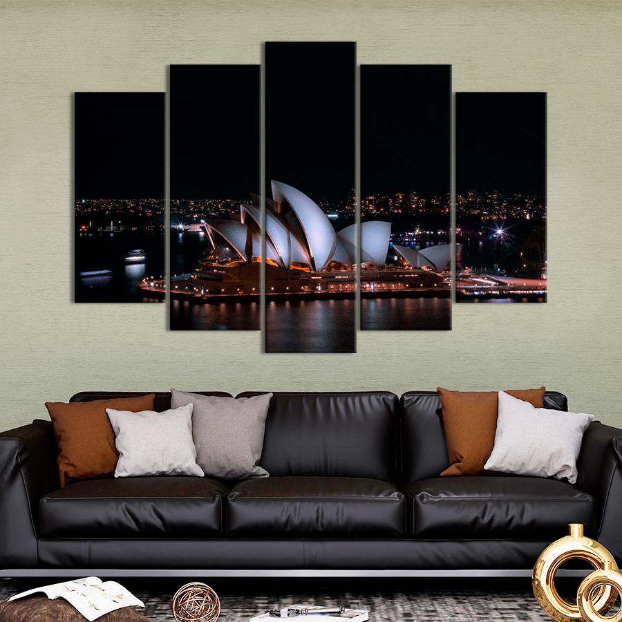 Картина город Знаменитый Сиднейский оперный театр 112x68 см (A611-5)