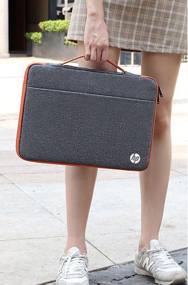 Сумка для ноутбука або документів HP 15,6" Сірий з помаранчевим (IBN039SJ2) - фото 10 Сумка для ноутбука або документів HP 15,6" Сірий з помаранчевим (IBN039SJ2) - фото 10