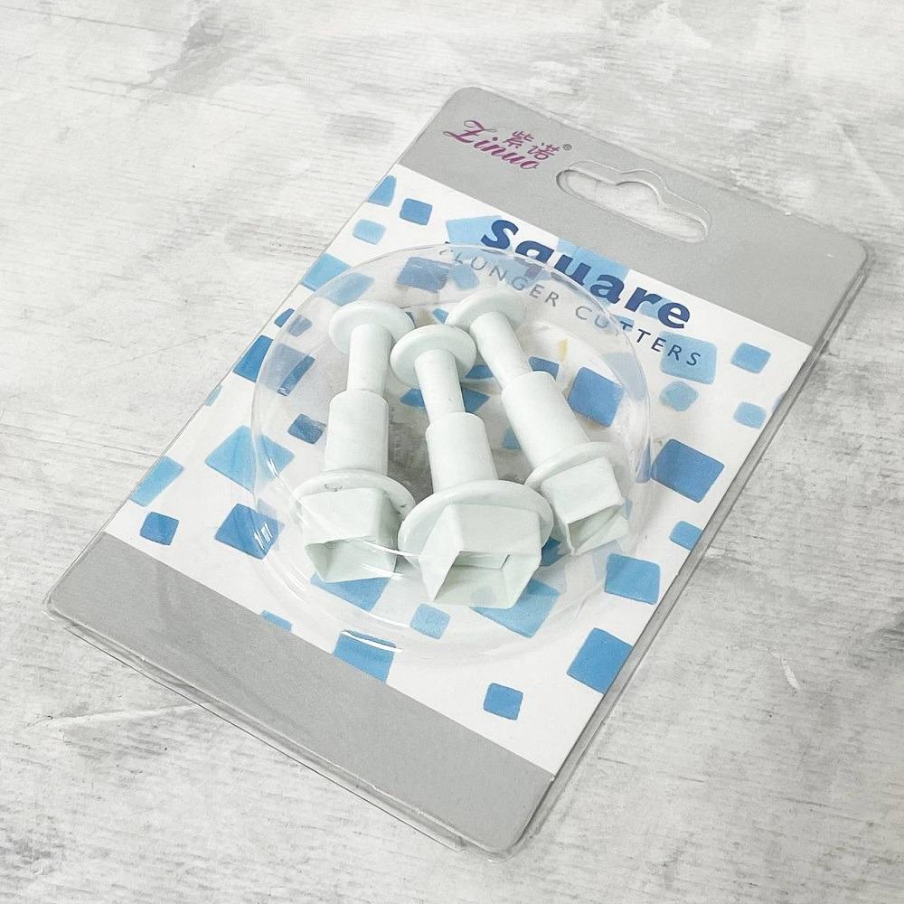 Плунжер кондитерський для печива/мастики Square 3 пр. 14х9 см (R32653)