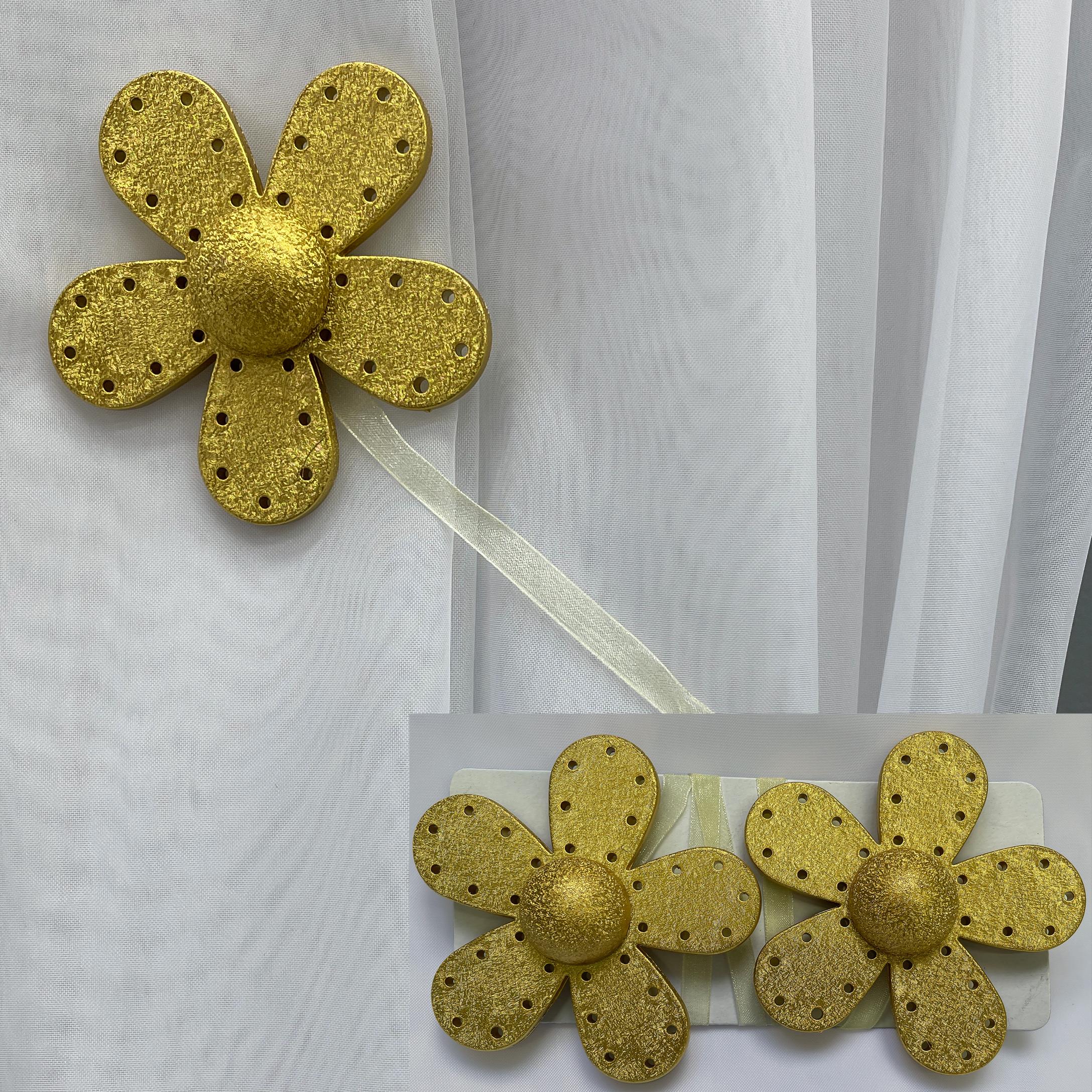 Магниты для штор и гардин Ханна 2 шт. Золотистый (81-166) - фото 4