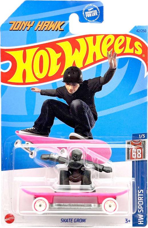Игрушечная машинка Hot Wheels Skate Grom Skate Punk 2023 Sports №042 Tony Hawk (HKH79)