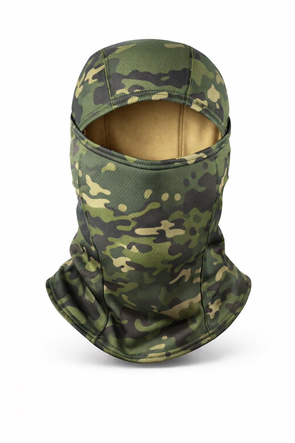 Балаклава зимова мікрофліс тактична Циклон-3 Woodland one size Зелений (С0004928)