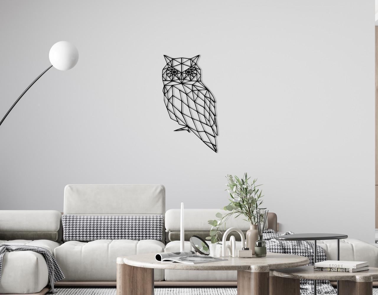 Декоративное панно на стену Upwood Decor Owl 44,5х25 см Black (1548405964)