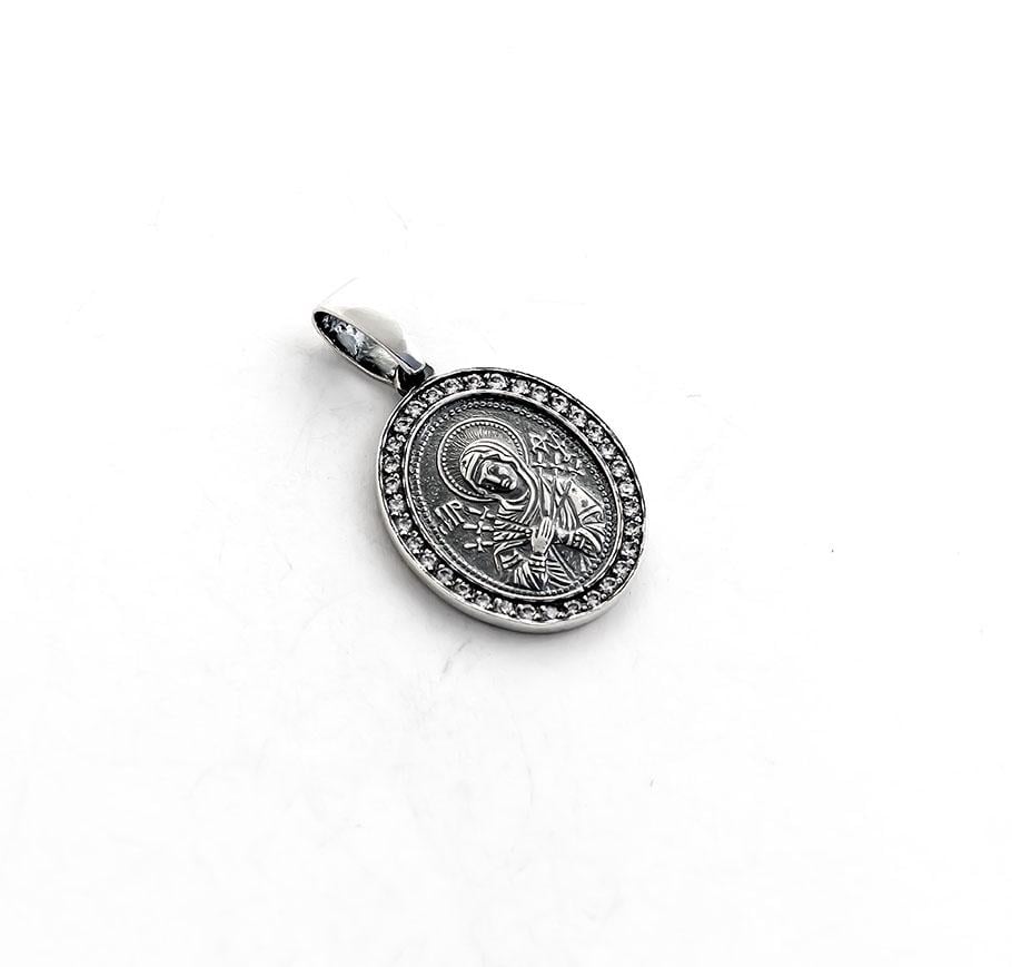 Підвіска срібна Maxi Silver 8929 Ладанка Божа Матір Семистрільна (88929)