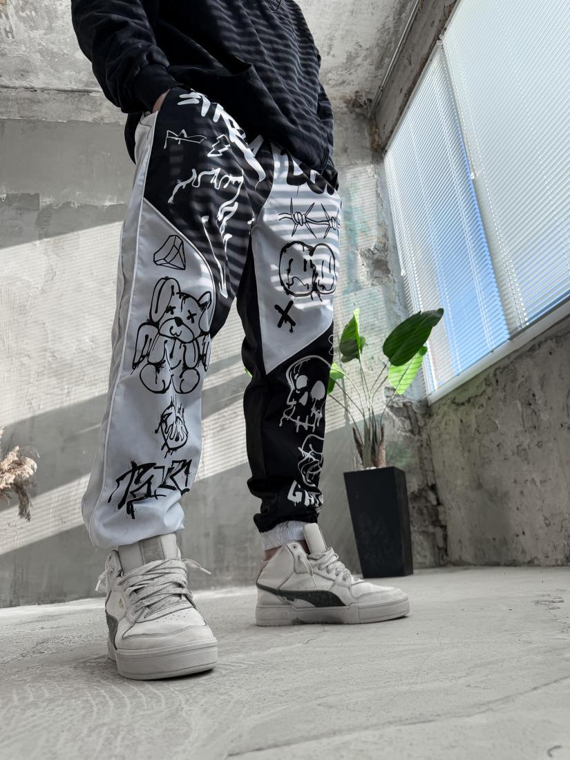 Спортивні штани 12-236 Плащівка на підкладці L Білий (37708) Спортивні штани 12-236 Плащівка на підкладці L Білий (37708)