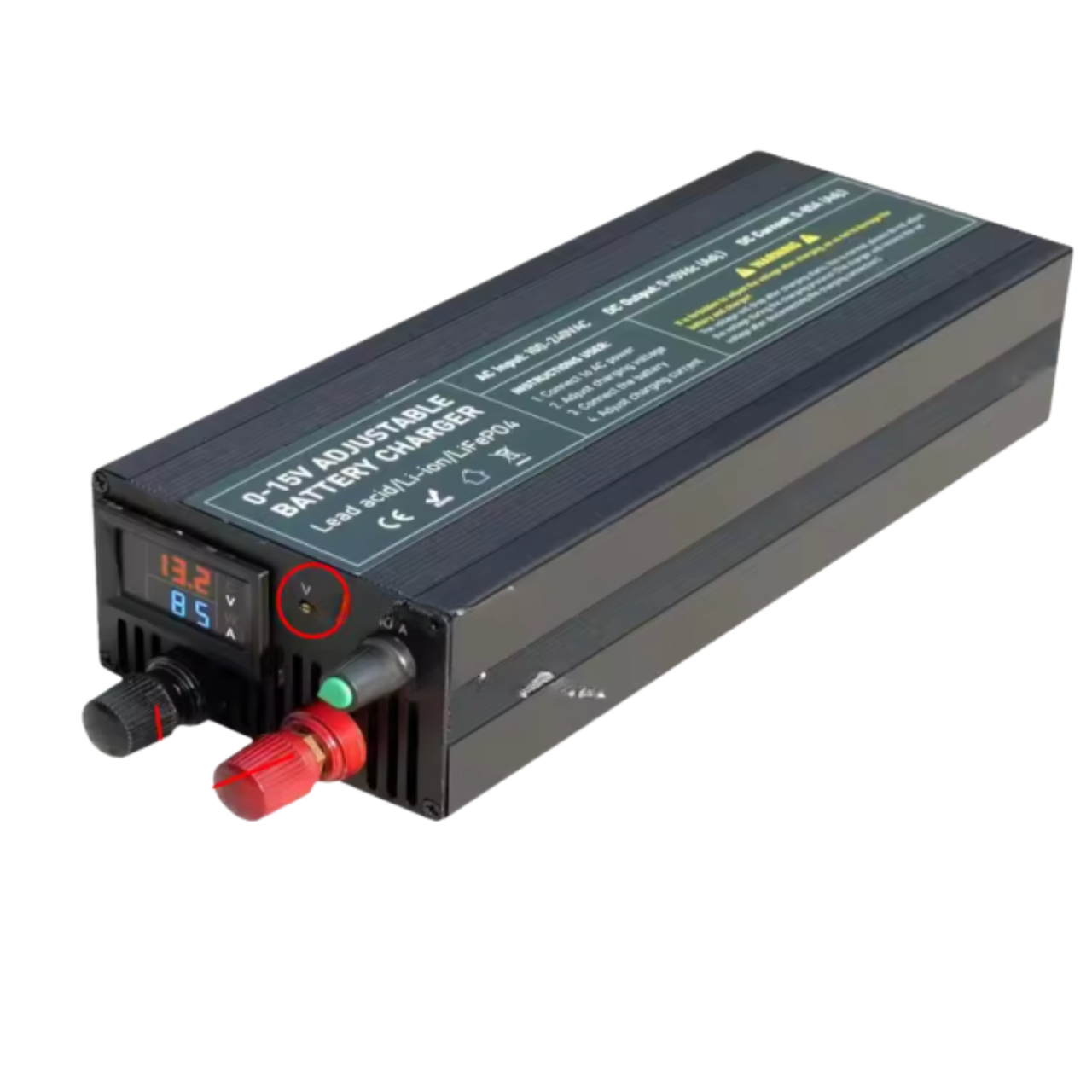 Зарядное устройство для аккумулятора LiFePO4/Li-ion/GEL/AGM с плавной регулировкой тока и напряжения 100A (2832871951)