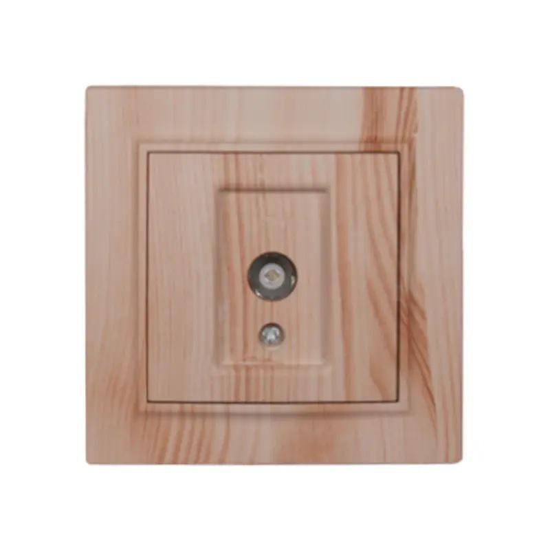 Розетка телевизионная ElectroHouse Enzo IP22 Светлое дерево (EH-2113-WW)