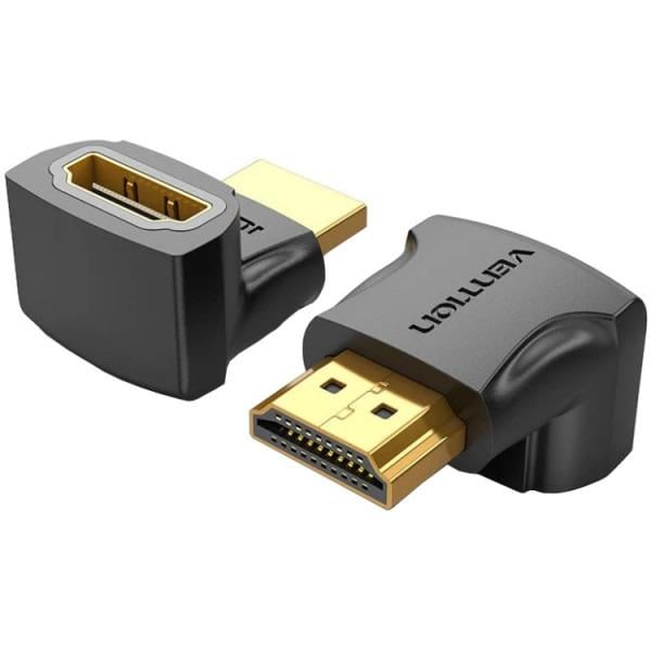 Адаптер-перехідник кутовий VENTION HDMI 4K Male-Female Чорний (605703)