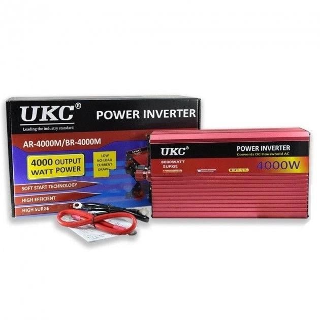 Автомобильный инвертор Power Inverter 4000 Вт 12 В 220 В модифицированная синусоида (565567754000) - фото 1 Автомобильный инвертор Power Inverter 4000 Вт 12 В 220 В модифицированная синусоида (565567754000) - фото 1