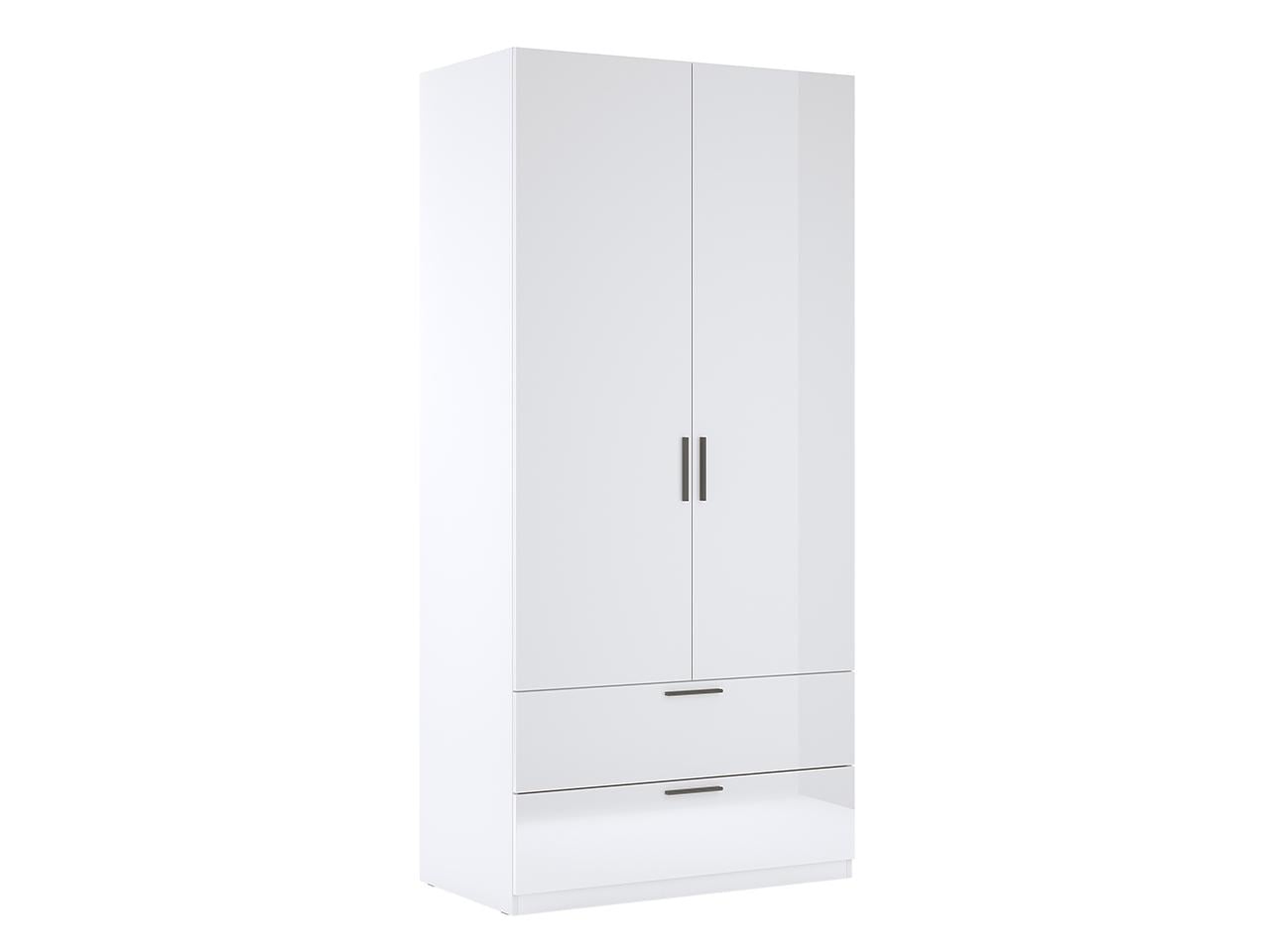 Шкаф MiroMark Хэппи 2Д2Ш Белый глянец (HP-22-WB)