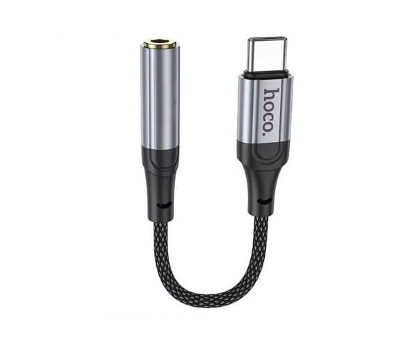 Аудіо кабель Hoco LS36 Fresh Digital Type-C to AUX 3,5 audio converter Black Аудіо кабель Hoco LS36 Fresh Digital Type-C to AUX 3,5 audio converter Black