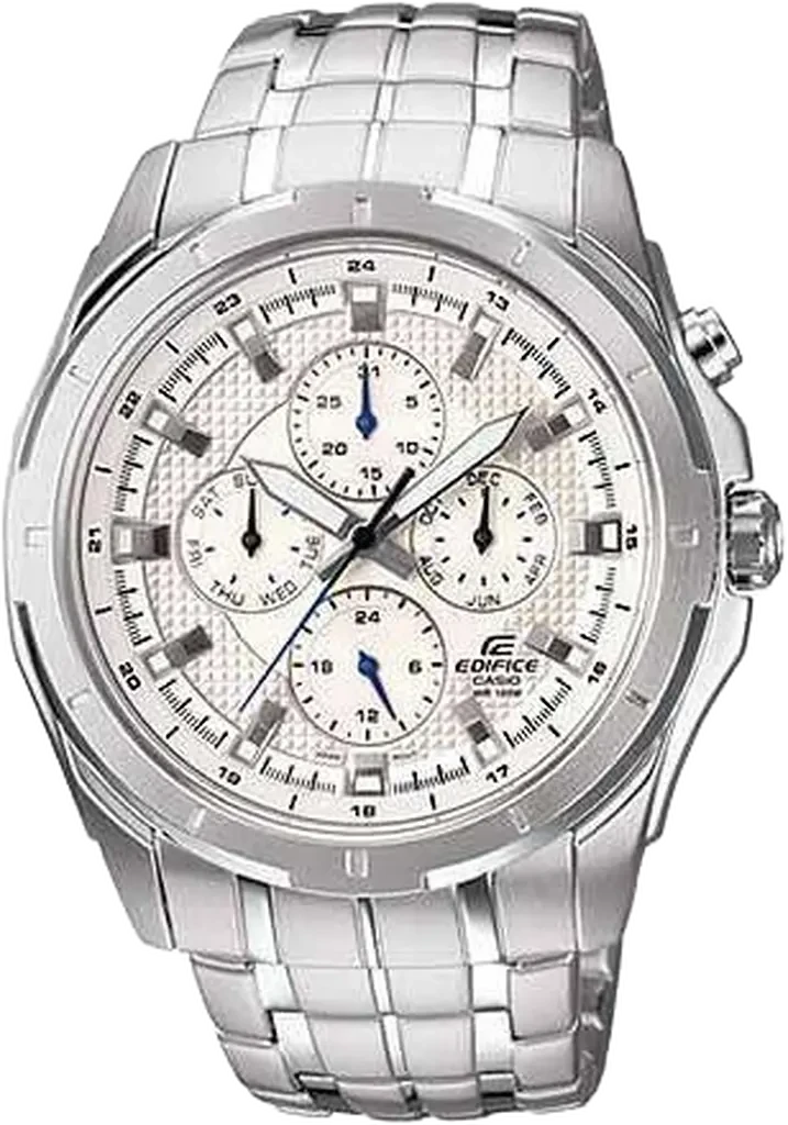 Наручные часы мужские Casio Edifice EF-328D-7A со стальным корпусом/водозащитой 100 м Белый (3100234202)