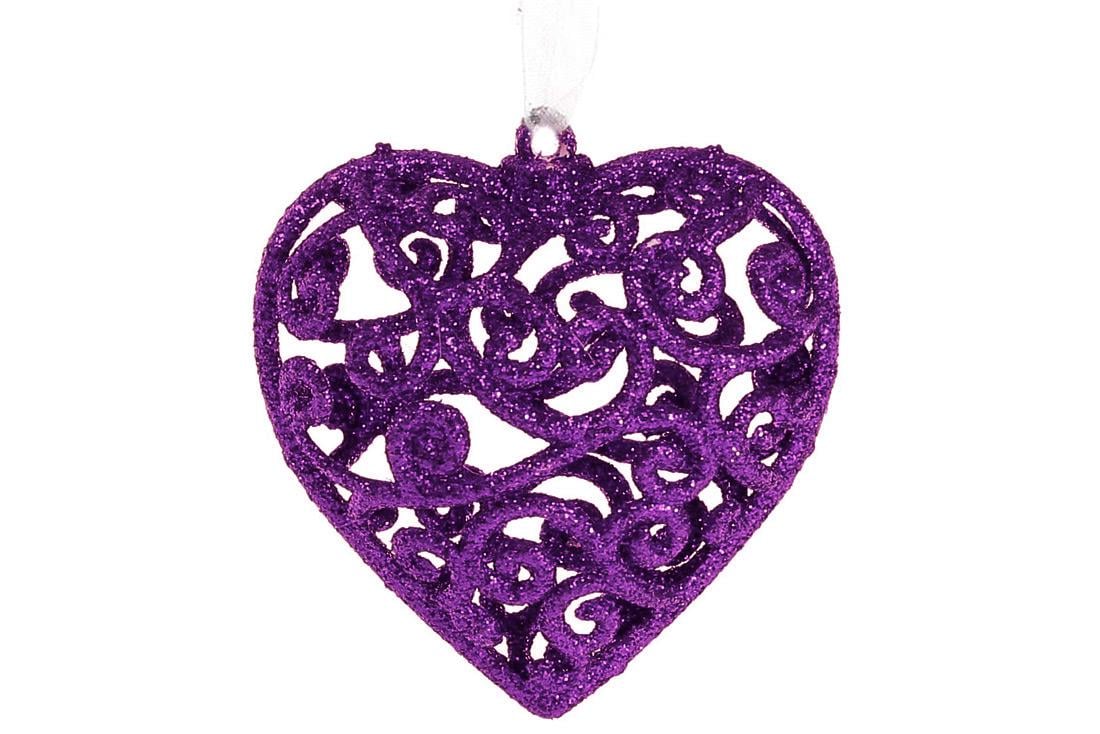Новорічна підвіска BonaDi Серце 7,5х8 см (788-928) Новорічна підвіска BonaDi Серце 7,5х8 см (788-928)