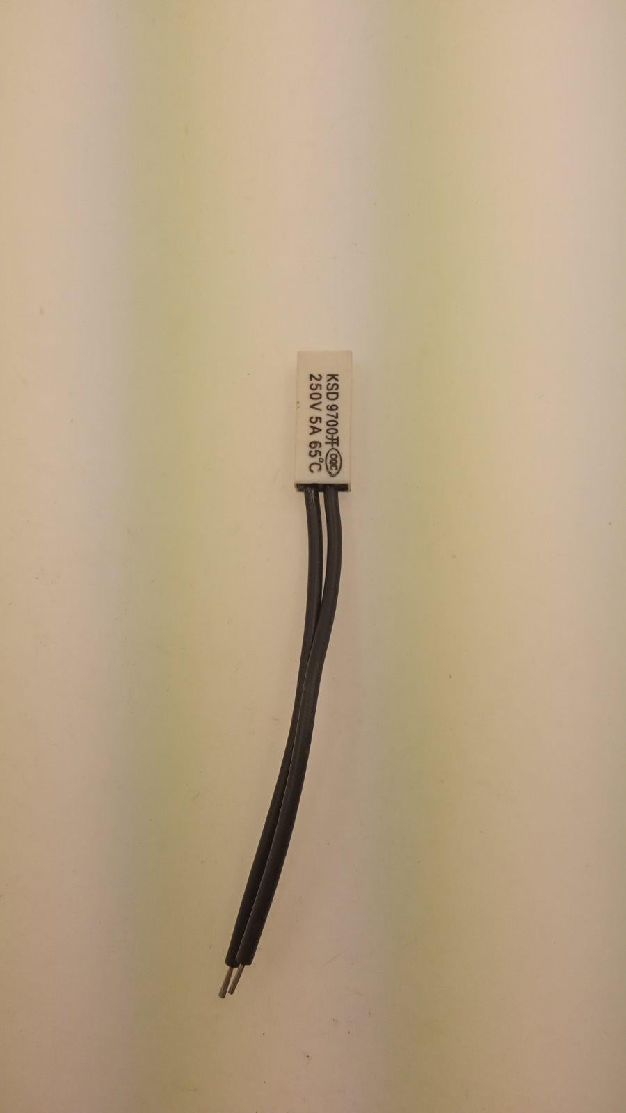 Термостат 65 °C 5A/250V відкритий (10275) Термостат 65 °C 5A/250V відкритий (10275)