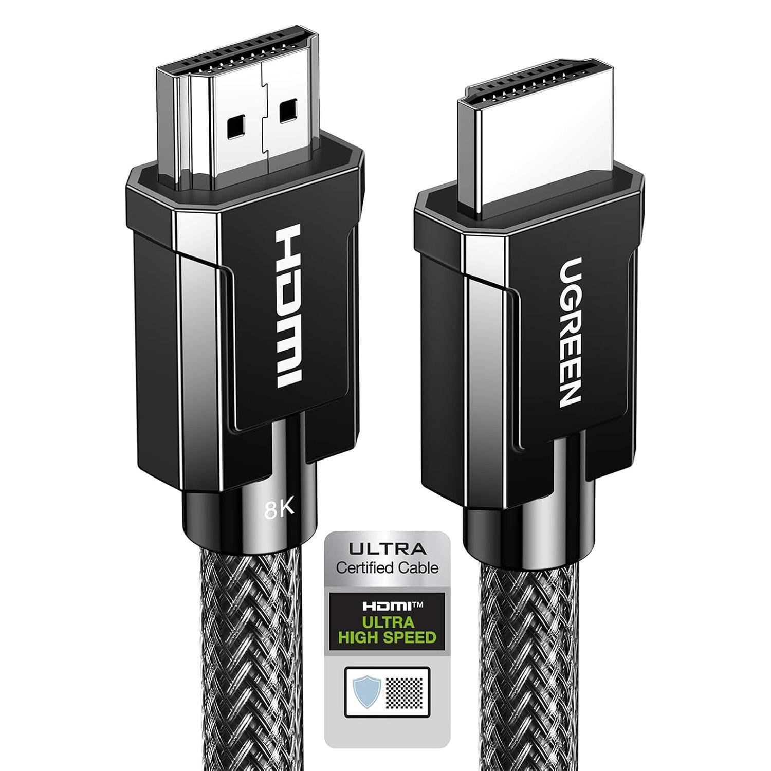 Кабель HDMI UGREEN HD135 2.1 8K 1,5 м Черный (70320) Кабель HDMI UGREEN HD135 2.1 8K 1,5 м Черный (70320)