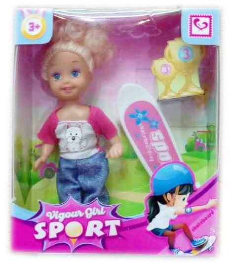 Кукла Star Toys Mini Doll со скейтбордом 11 см (K899-36)