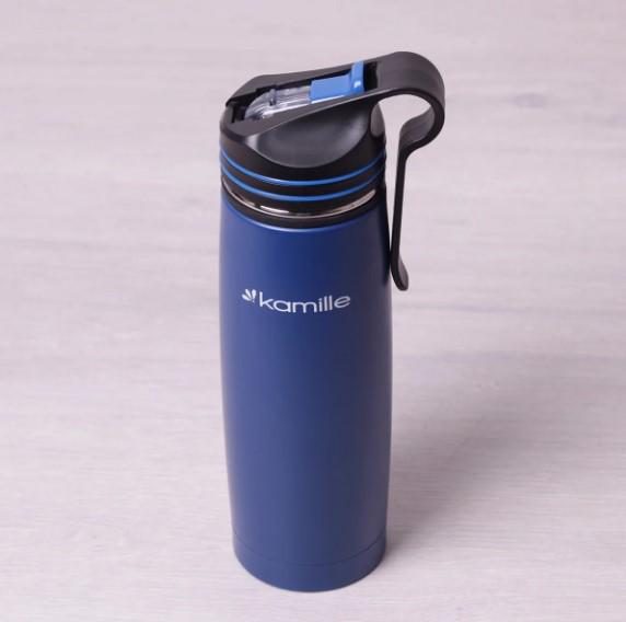Термос-бутылка для спорта Kamille KM-2058-LB 500 мл (105461)
