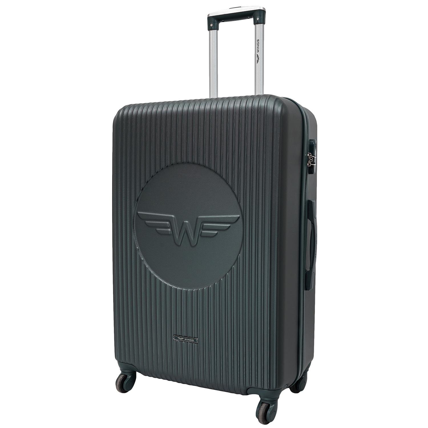 Валіза Wings SWL01 пластикова L Темно-зелений (35587)