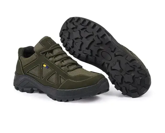 Кросівки чоловічі демісезонні натуральний нубук р. 46 Хакі