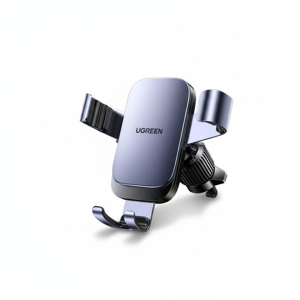 Автодержатель для телефона гравитационный UGREEN LP907 в дефлектор алюминиевый Серый (55548) Автодержатель для телефона гравитационный UGREEN LP907 в дефлектор алюминиевый Серый (55548)