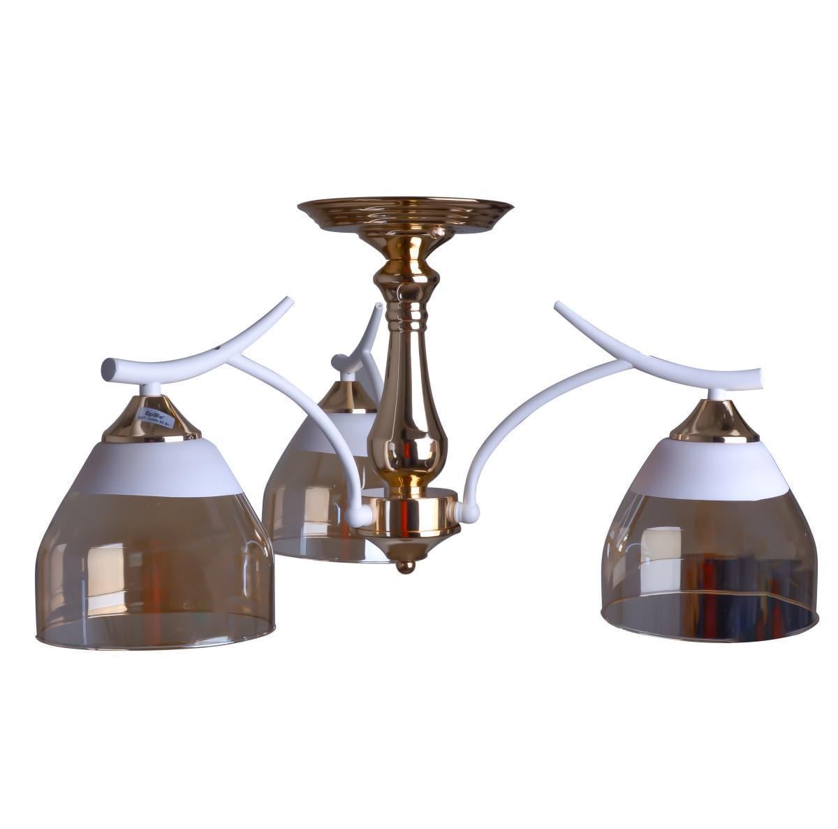 Люстра LK-731S/3 E27 WH+FG Люстра LK-731S/3 E27 WH+FG