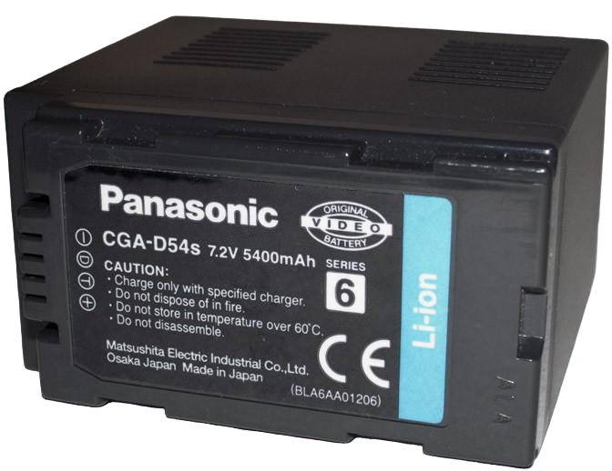 Аккумулятор CGA-D54s с CGA-D54 VW-VBD55 для камер Panasonic