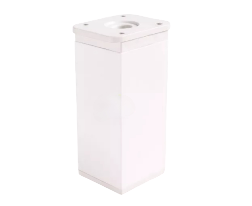 Мебельная ножка регулируемая Sigma 100x40x40 мм квадратная Белый (713779)