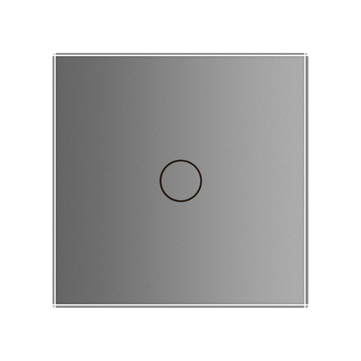 Сенсорний вимикач Livolo ZigBee 1 сенсор скляний Сірий (VL-C701Z-15) - фото 2