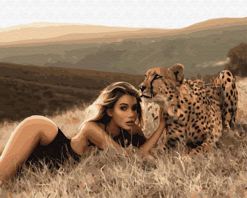 Картина по номерам Brushme Горячая саванна (GX30238)