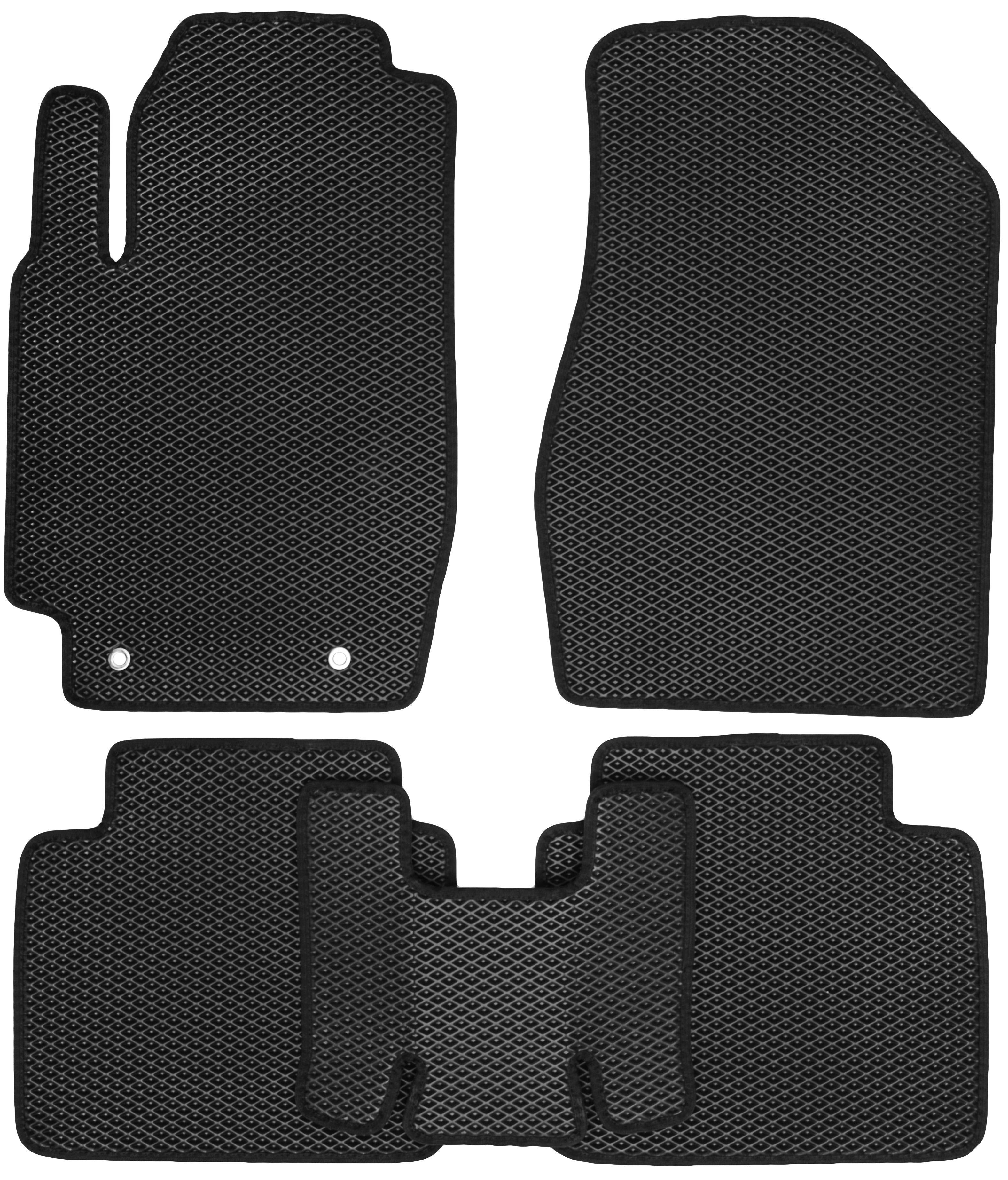Коврики в салон Kinetic для Toyota Camry V30 2002-2006 EVA-полимерные Черный (150597)