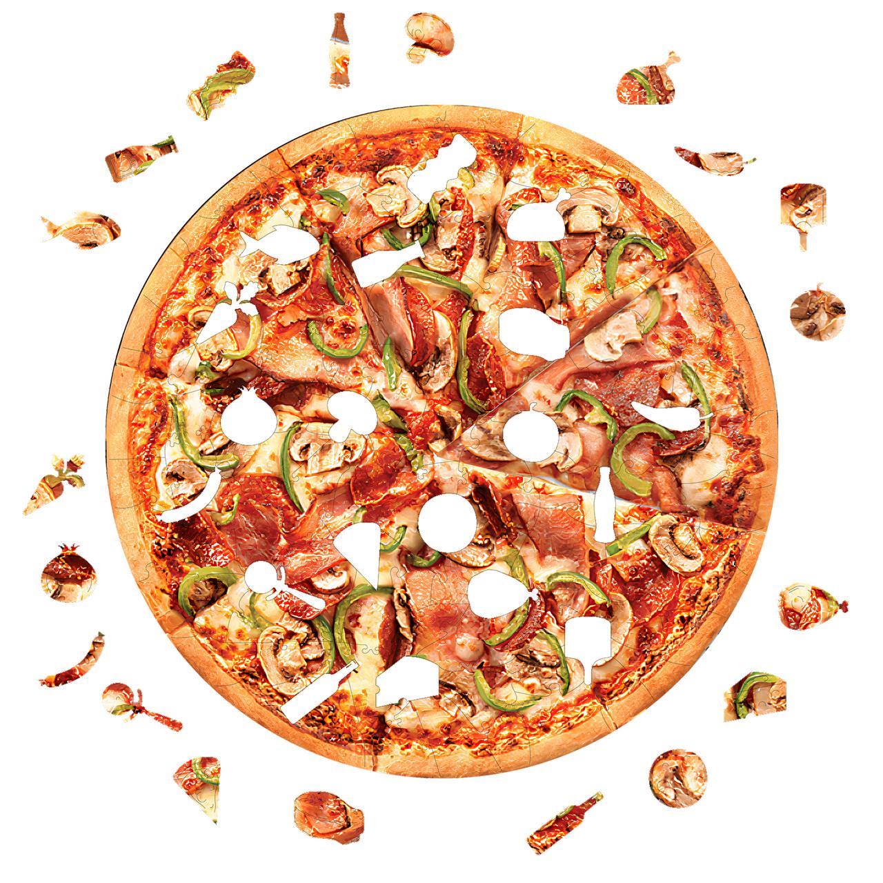 Пазл дерев'яний Час для піци А2 (823-4) - фото 3 Пазл дерев'яний Час для піци А2 (823-4) - фото 3