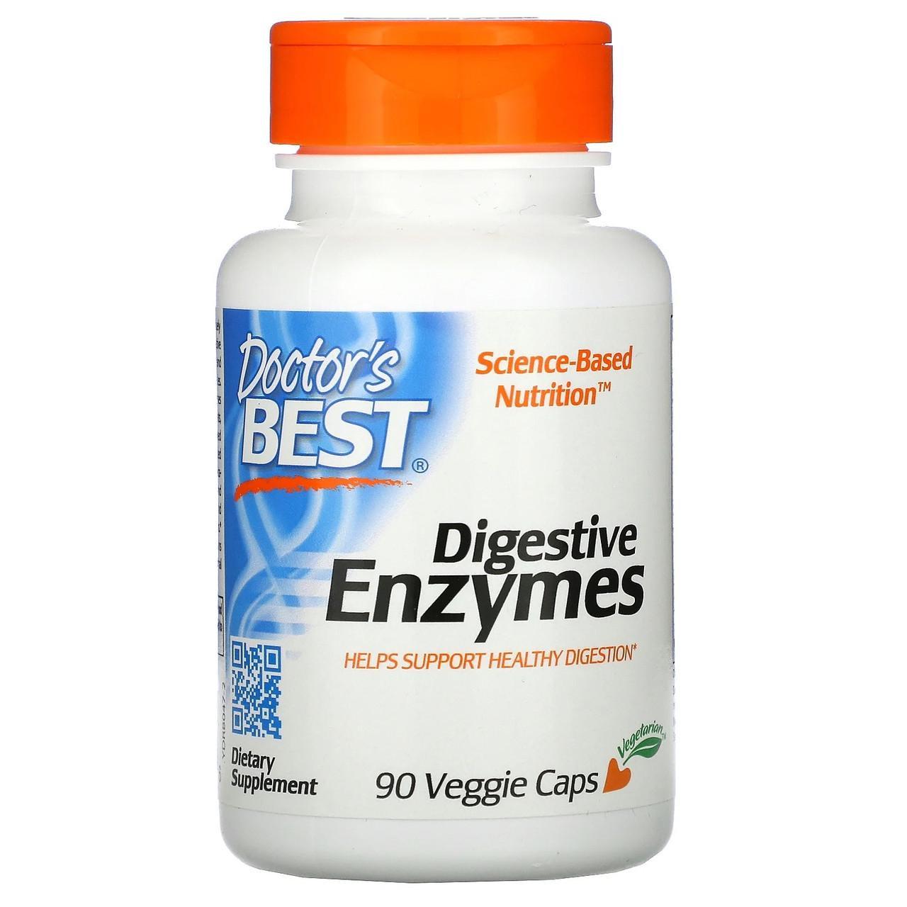 Пищеварительные ферменты Doctor's Best Digestive Enzymes энзимы для пищеварения 90 капс.