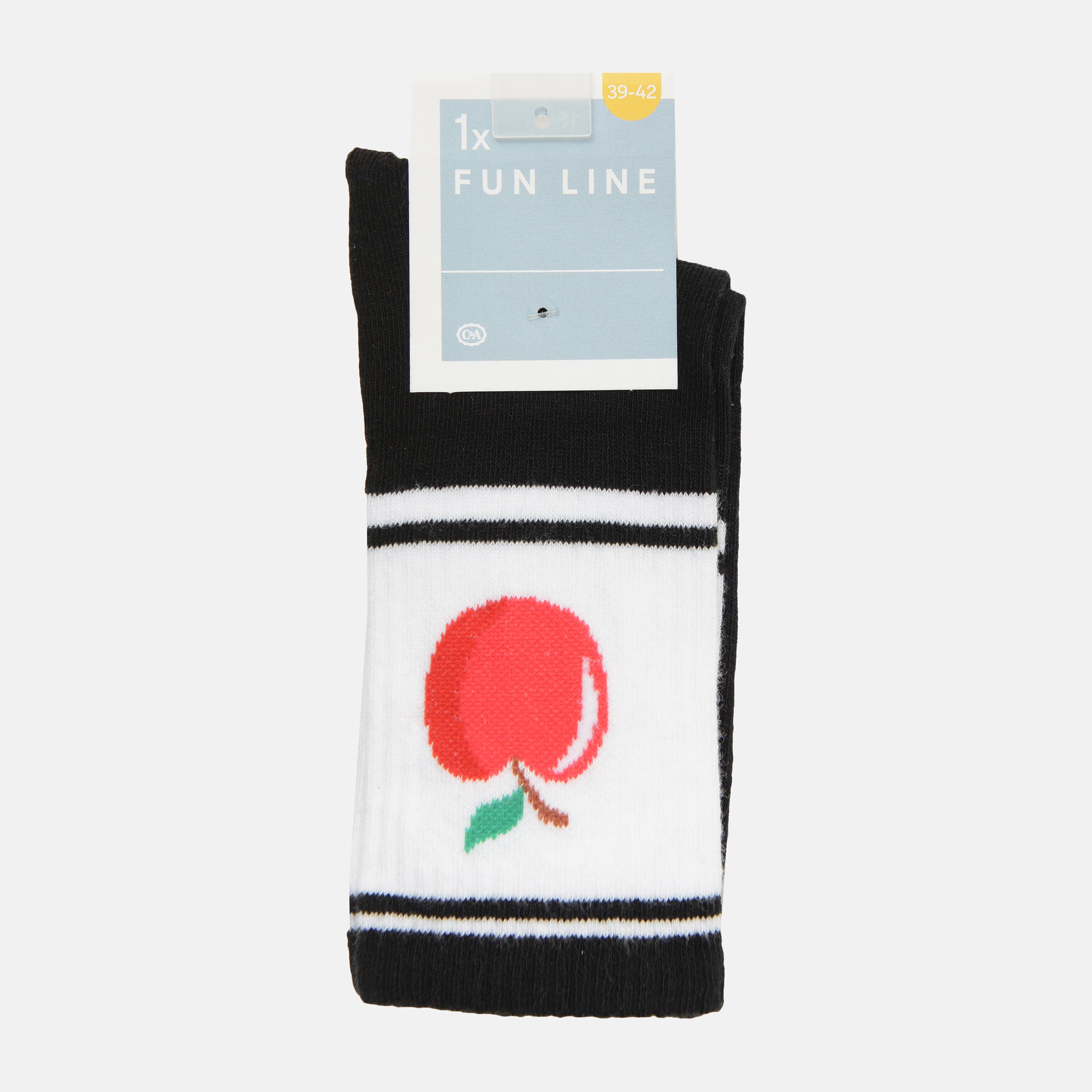 Носки C&A Принт р. 39-42 Черно-белый (5867564700802)